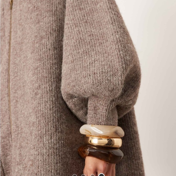 ASOS Elegant Brown Knit Dress - Picture 4 of 4